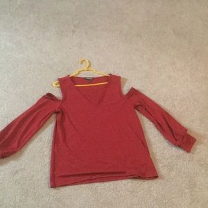 Express cold shoulder top